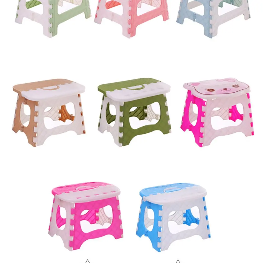 Folding Step Stool Portable Chair Seat For Home Bathroom Kitchen Garden Camping Kids And Adults Use