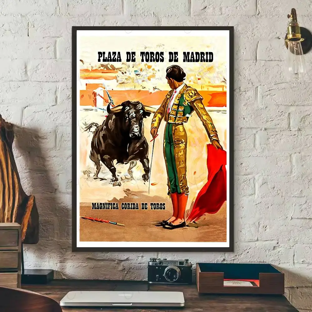 Spanisches Stierkampf-Poster, wasserdicht, Wandkunst-Aufkleber für Bar, Wohnzimmer, Vintage-Raumdekoration, hochwertiger Druck, Geschenk – Detail 10