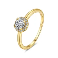Moissanite Round Bag Diamond Ring for Women