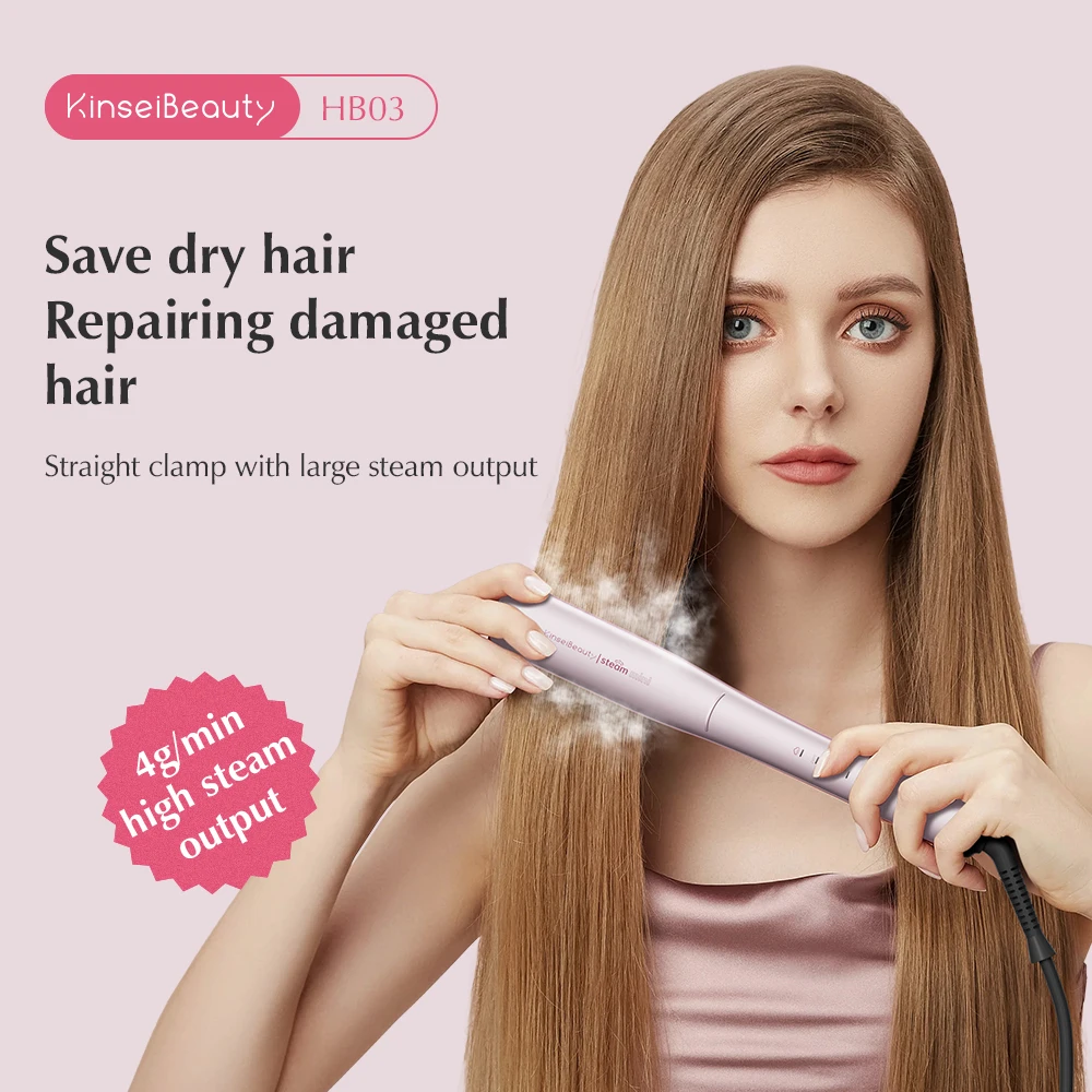 مكواة فرد البخار Kinseibeauty مع نظام تعليق هوائي...