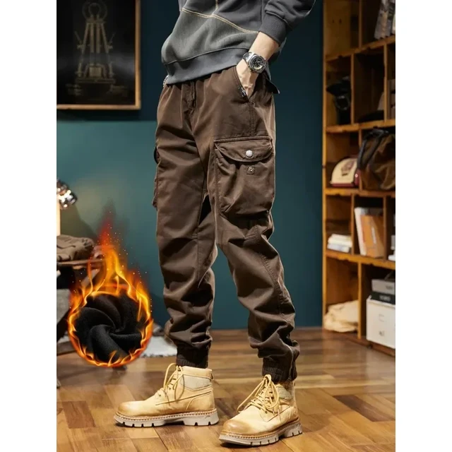 ON SALE!! Men's Tapered Leg Casual Joggers Cargo Pants Baggy