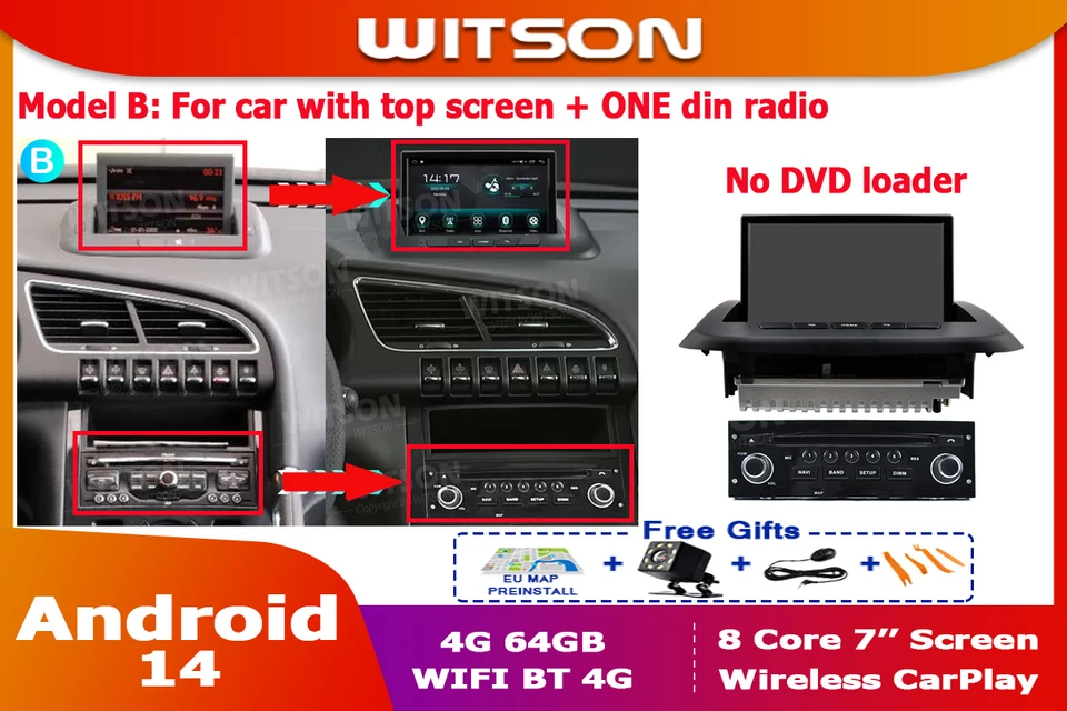 Hodozzy 2GB 64GB Android Autoradio Für Peugeot 3008 Qatar