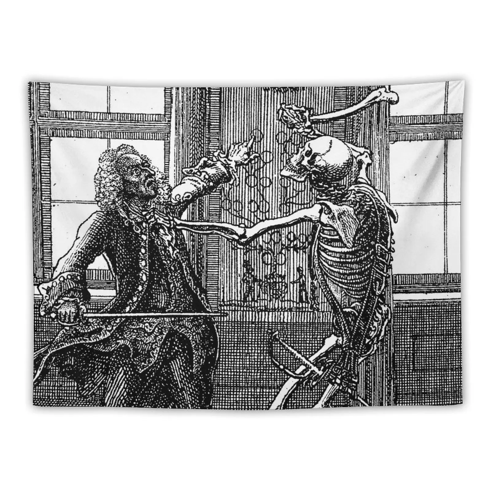 

Dance of Death (the aristocrat) - Daniel Chodowiecki Tapestry Nordic Home Decor Wall Hanging Wall Tapestry