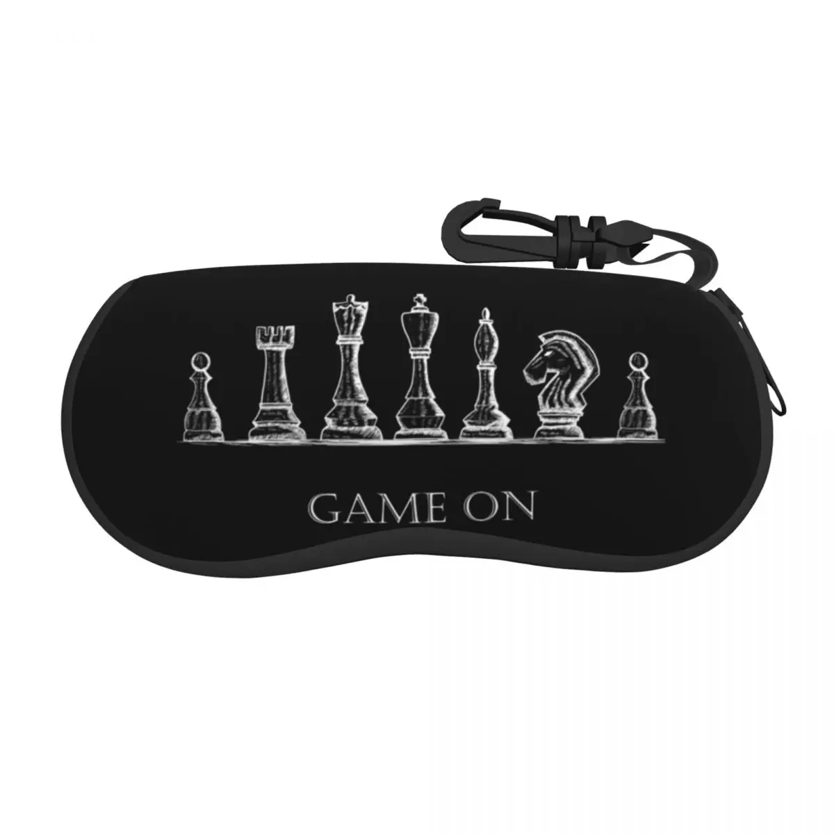 

Chess Club Game Horse Eyeglass Glasses Case Men Women Soft Chess Piece Sunglasses Protective Pouch