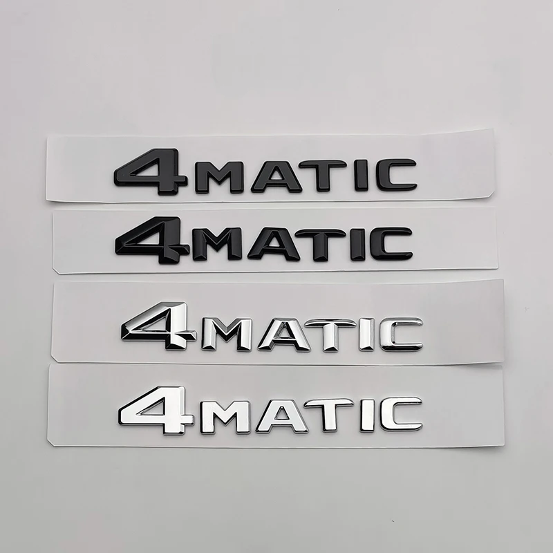 3D Abs 4 Matic Logo 4 Matic Emblem Letters Car Trunk Badge Per Mercedes Benz A C E Glc X156 W205 W213 4Matic Sticker Accessori