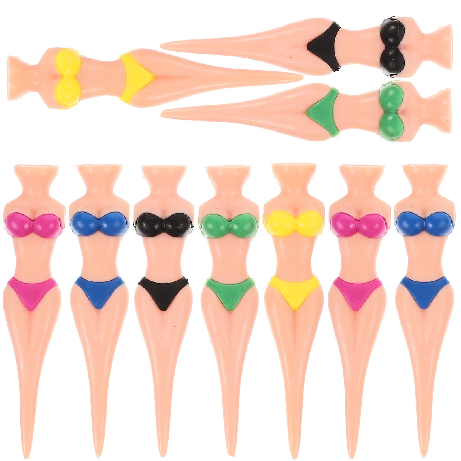 

10 Pcs Beauty Golf Nails Accesories Plastic Golfs Holders Golfing Accessories Training Supplies Pegs