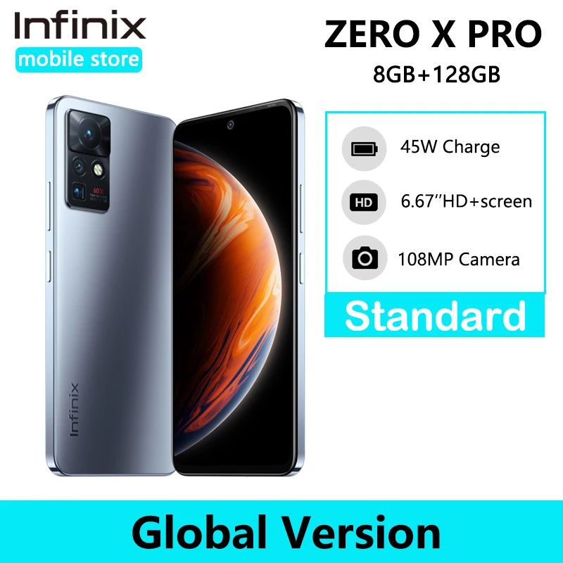 Infinix ZERO X PRO 8GB 128GB Smartphone 108MP Camera Helio G95 120Hz ...