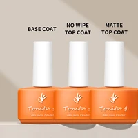 Tonitu G 7ml Nail Gel Top Coat Base coat No Wipe UV LED Varnish Sealing Shining Clear nails art for professionals 2