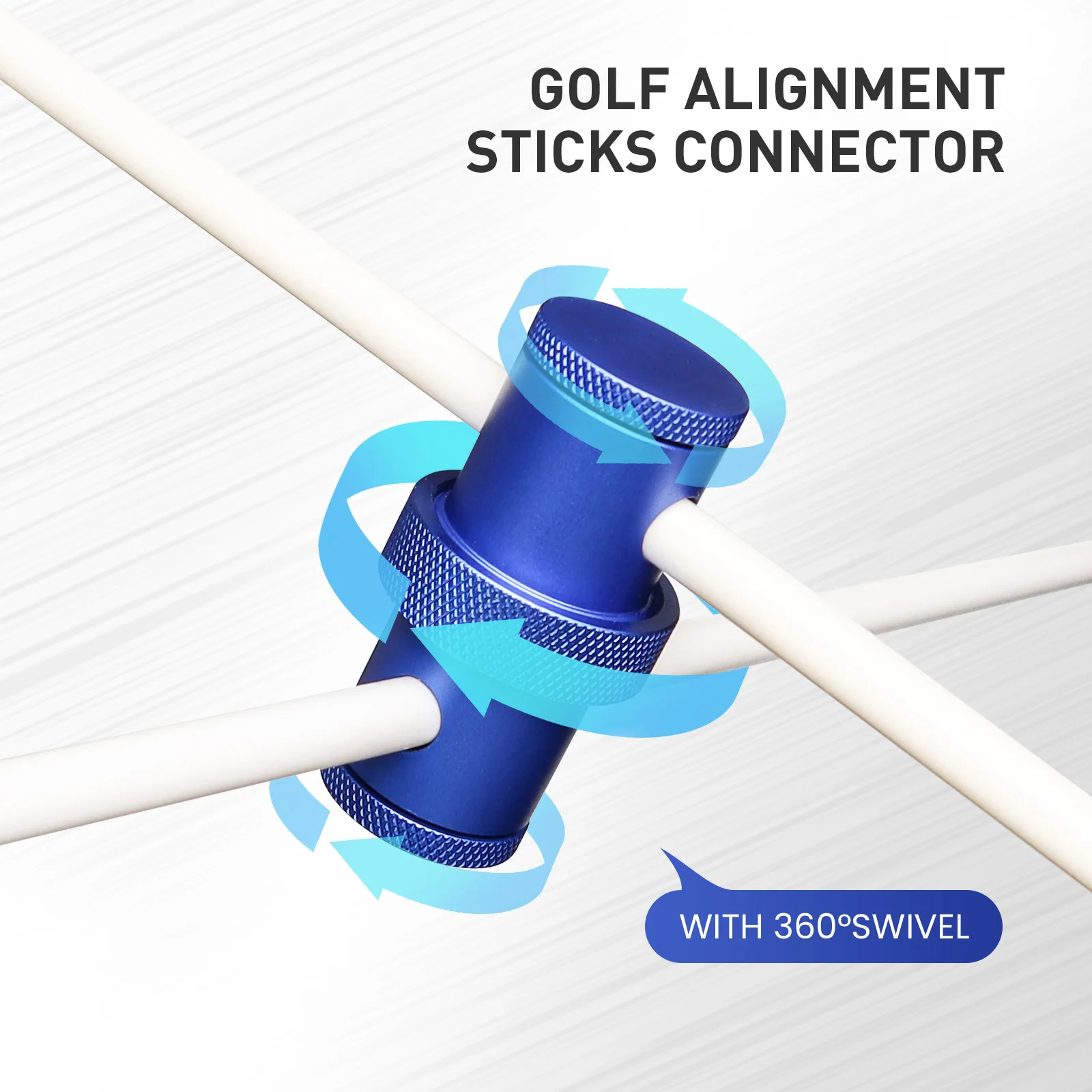 골프 스윙 트레이너용 골프 정렬 스틱 커넥터, 실내외 골프 스윙 훈련 보조기구
