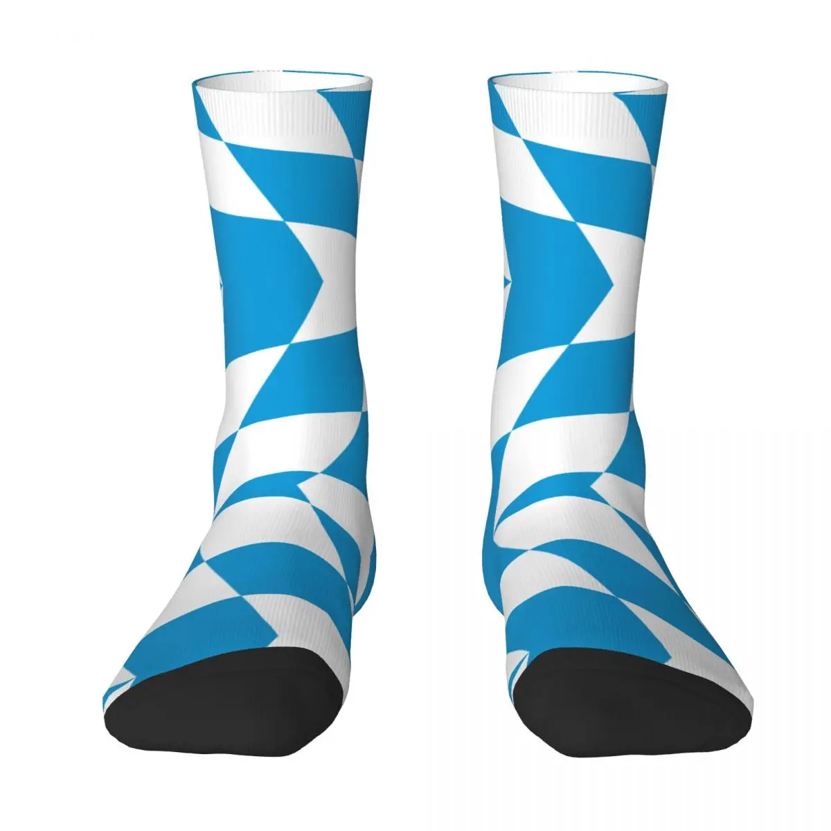 

German states Stocking Flag Of Bavaria (lozengy) The Best Buy Funny Novelty Top Quality Drawstring Backpack Elastic Socks