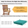 Outdoor Patio Chair Cushions Set of 2, Outdoor Chair Cushions for Patio Furniture, Replacement Seat Cushions 22 x 22 Waterproof 3