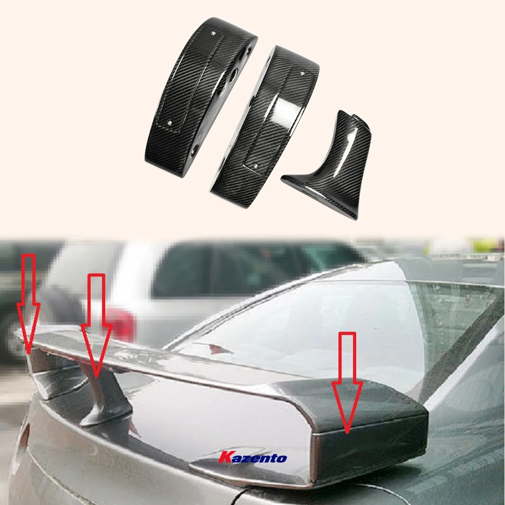 

For 2008-2023 Nissan GTR R35 OEM Rear Trunk Spoiler Stand Base 3PCS