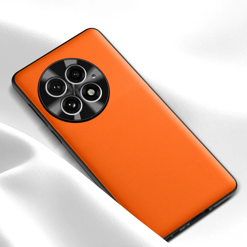 Leather Feel Shockproof Case with Metallic Edge Protection