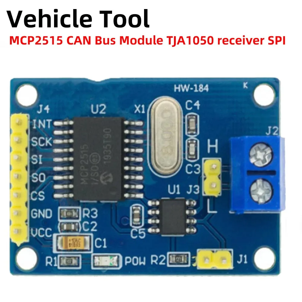 

NEW MCP2515 CAN Bus Module Board TJA1050 Receiver SPI For 51 MCU ARM Controller