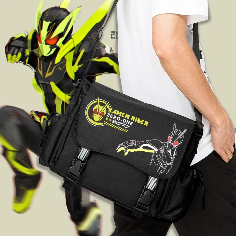 

Kamen Rider Zero-one Anime Build Peripheral Backpack Student Crossbody Single Shoulder Bag Large Capacity Outdoor Storage Bag