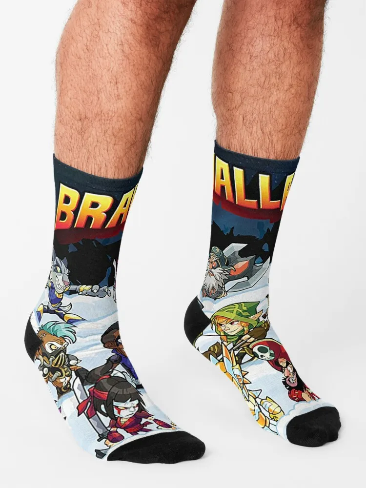 The brawlhalla family Socks socks for man Novelties designer socks Men sock