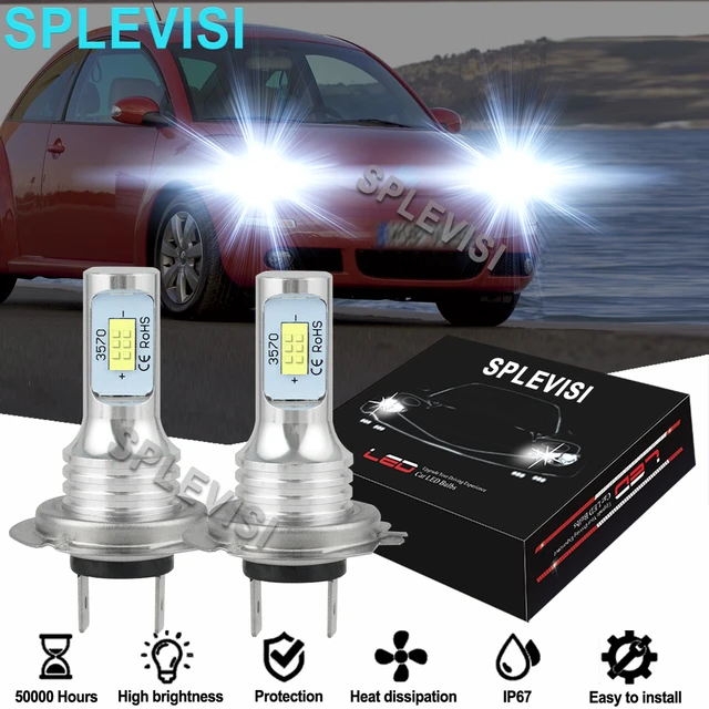 2x LED Headlight High/Low Beam Bulbs 6000K White For VW Beetle 2005-2011 VW  Crafter