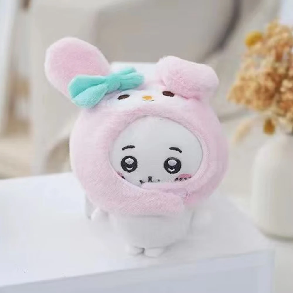 Roffatide Cartoon Chiikawa Cross-Dressing Hachiware Plush Keychain Series per le donne Cartoon Figure Pendente Perfetto Usagi portachiavi per le ragazze Ragazzi Cool Stuff B