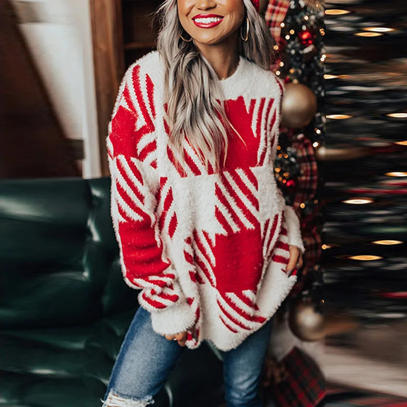

Autumn and Winter New Round Neck Pullover for Women