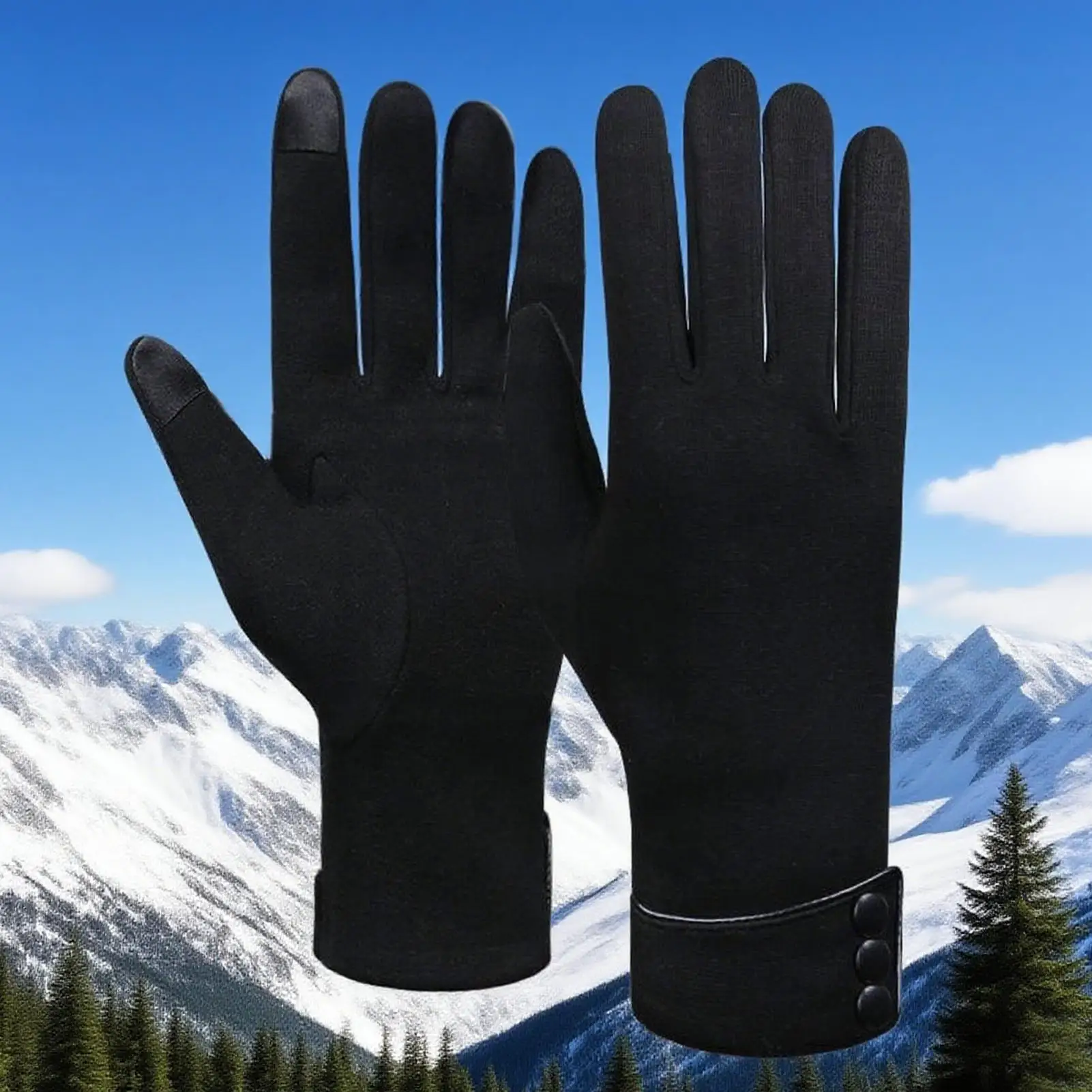 Heating Gloves 3-level USB Windproof Heat Gloves Cold Weather Supplies For Gardening Construction Fishing Camping Snowboarding