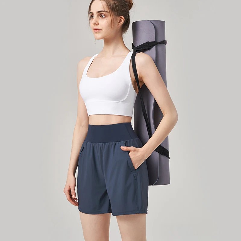 Sports shorts, women's summer fitness pants, training high waisted slimming, loose and breathable thin running