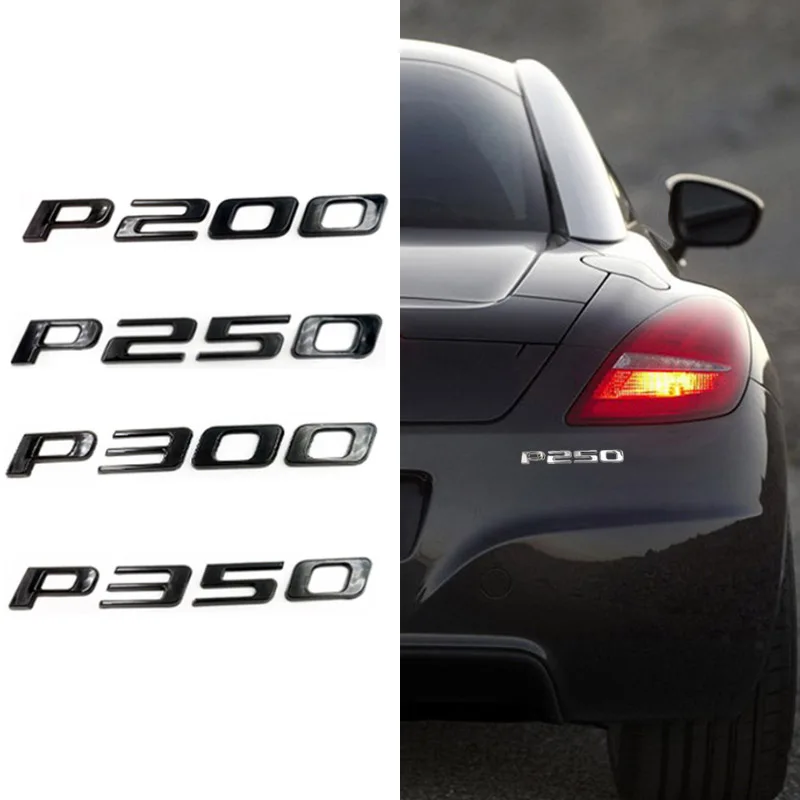 

P200 P250 P300 P350 Car Side Body Sticker Rear Badge for Jaguar XF XFL XJ XJL XE XEL XKR XJ6 IPace Fpace Epace Stype Ftype Etype