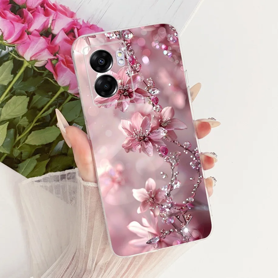 Stylish Flower Butterfly Soft Clear Silicone Phone Case Cover