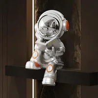 Creative Reading Astronaut Activity Figure Resin Sculpture Desktop Decoration Accessories,sound System,home Decorationpiggy Bank 1