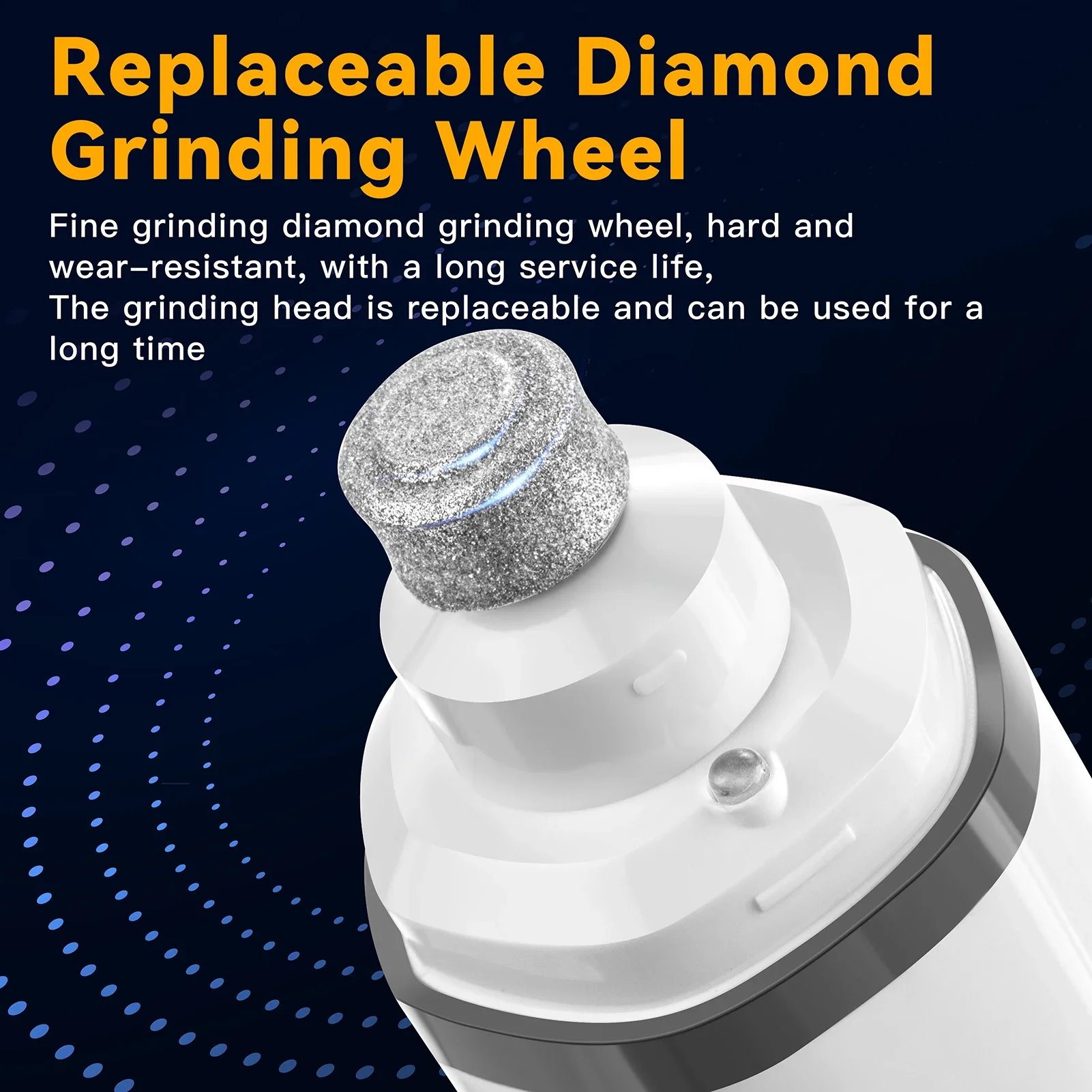 Dog Nail Grinder Speed Electric Rechargeable Pet Nail Trimmer Painless Paws Grooming Smoothing for Small Medium Large Dogs Cat