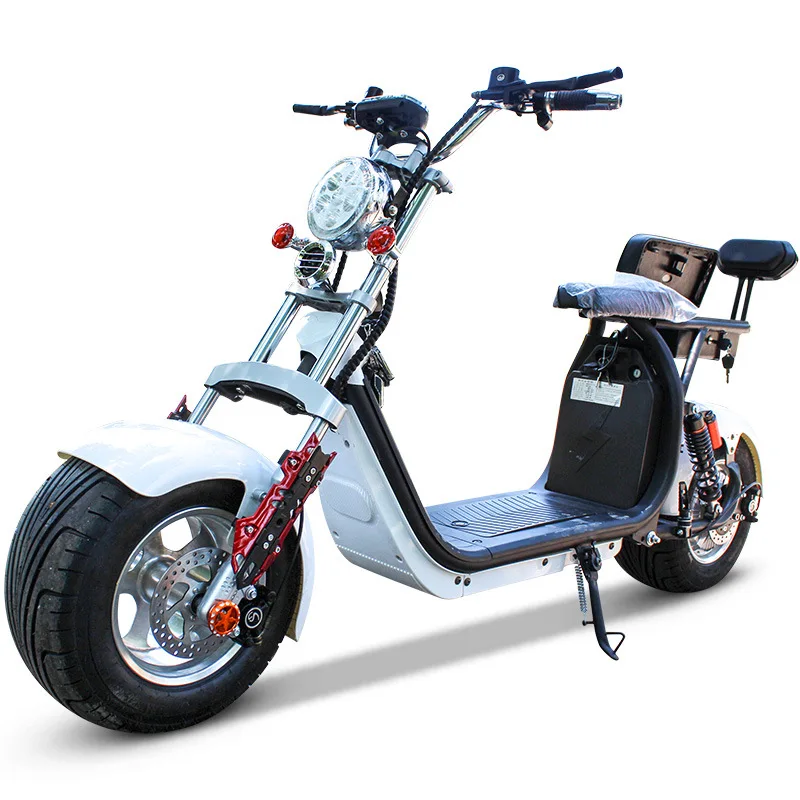 Chopper Bobber Electric City Scooter Double Pole Detachable 60V12A1500W Battery Adult Walking Electric City Scooter