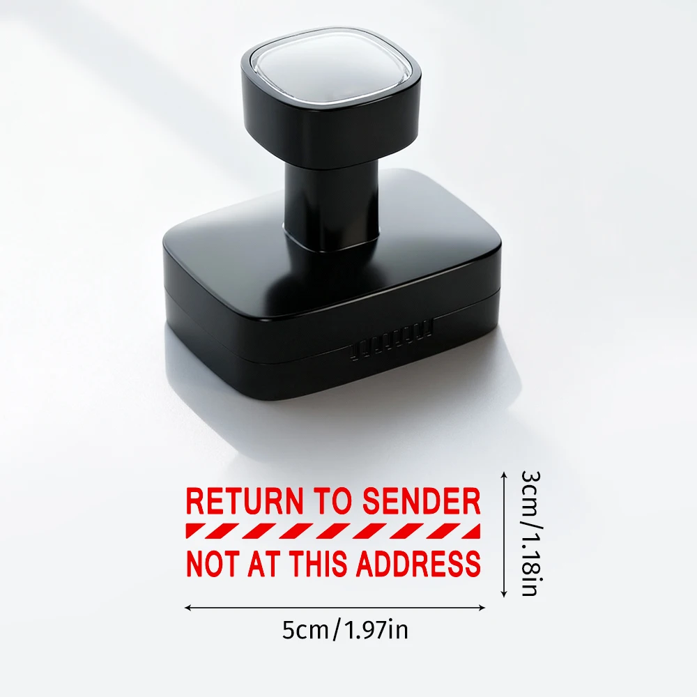 Financial Seal Return to Sender Non-This Address Red Ink Business Supplies