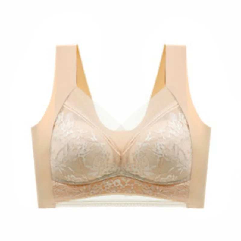Seamless Lace Bra - Large Size Underwear | Breathable Thin Bra With Beautiful Back