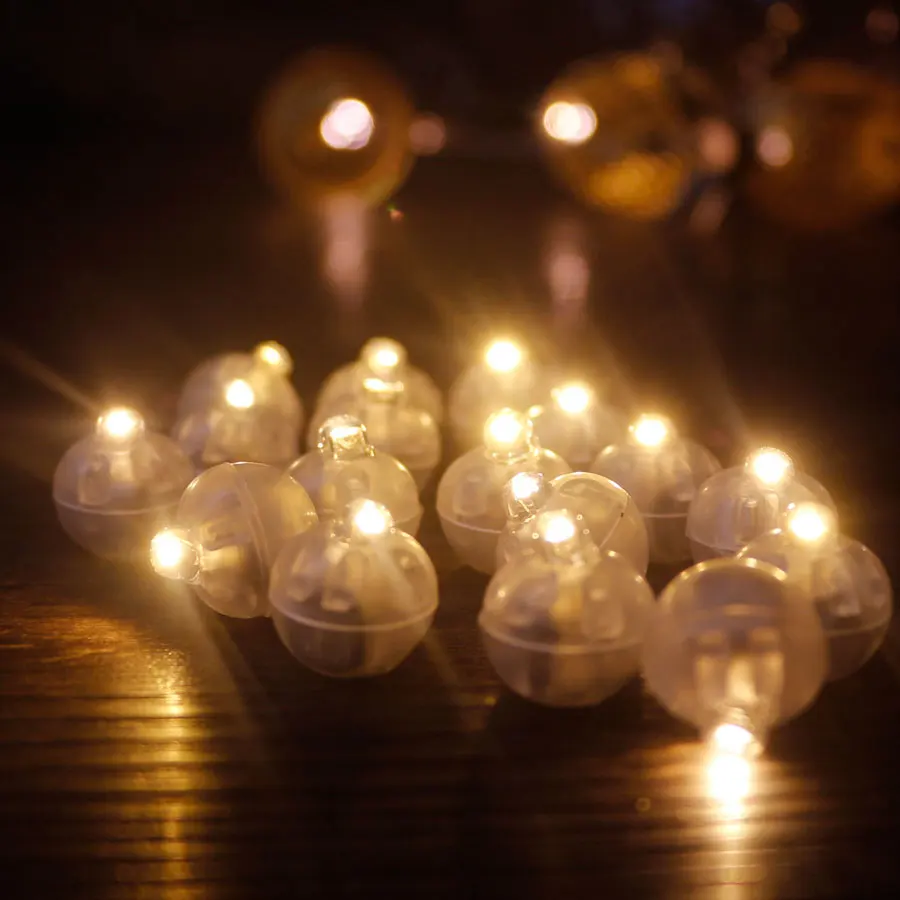 60 Mini Luci LED Per Palloncini - Colorate, A Batteria - Decorazioni Per Matrimonio, Compleanno, Halloween, Natale