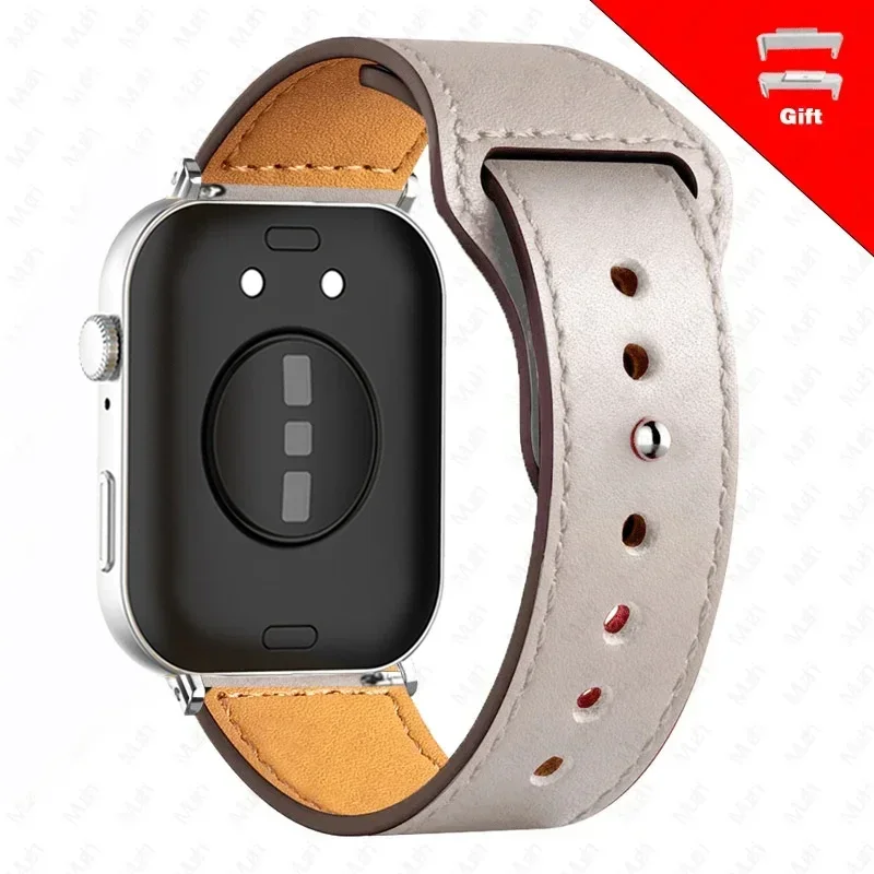 Premium Leather Smartwatch Band - Elegant Replacement Wristband Strap Accessories