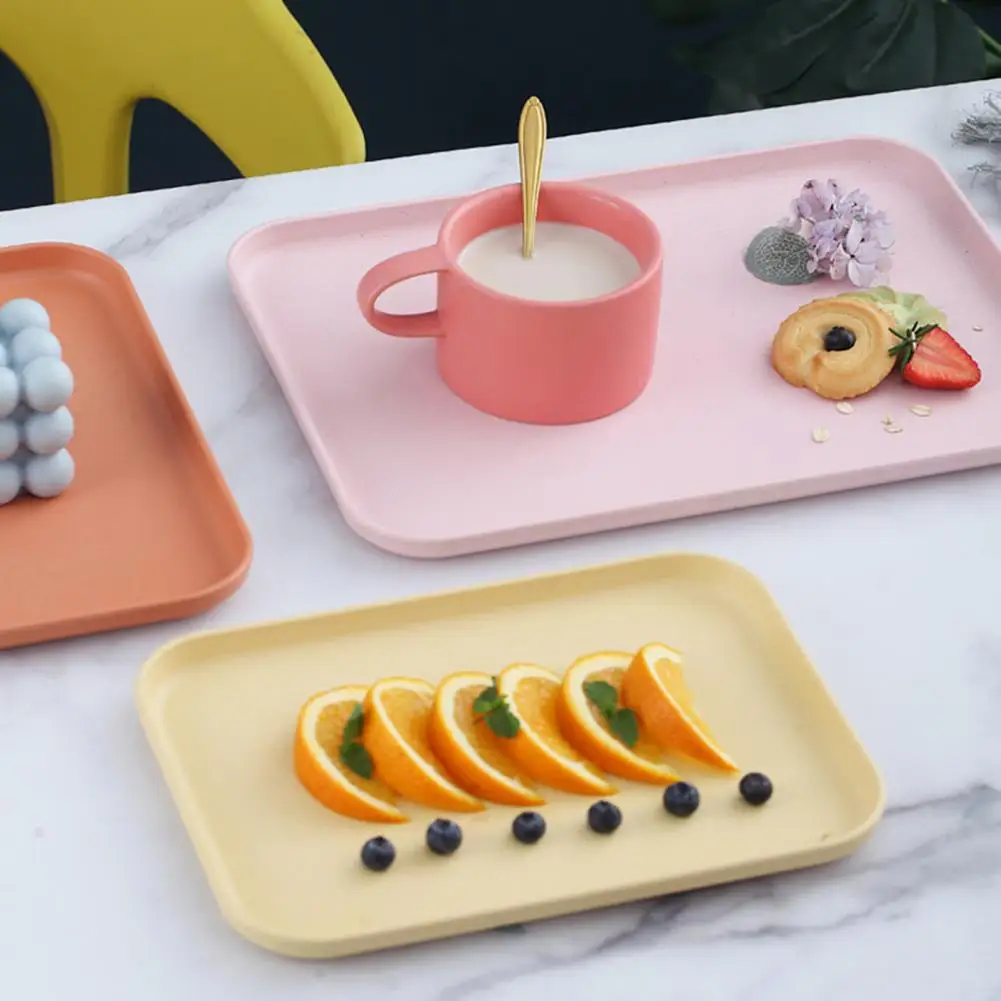 Multi-use Large Capacity Serving Tray Plastic Practical Food-grade Storage Tray посуда platos тарелки 접시 تخدم لوحات