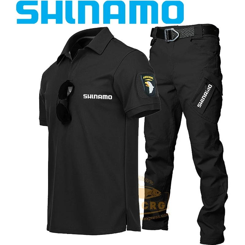 

2023 Men's Waterproof Fishing Jacket Waterproof Outdoor Jacket Hoodie Fishing Trousers Clothes Hiking Jacket Pants Two Piece Set