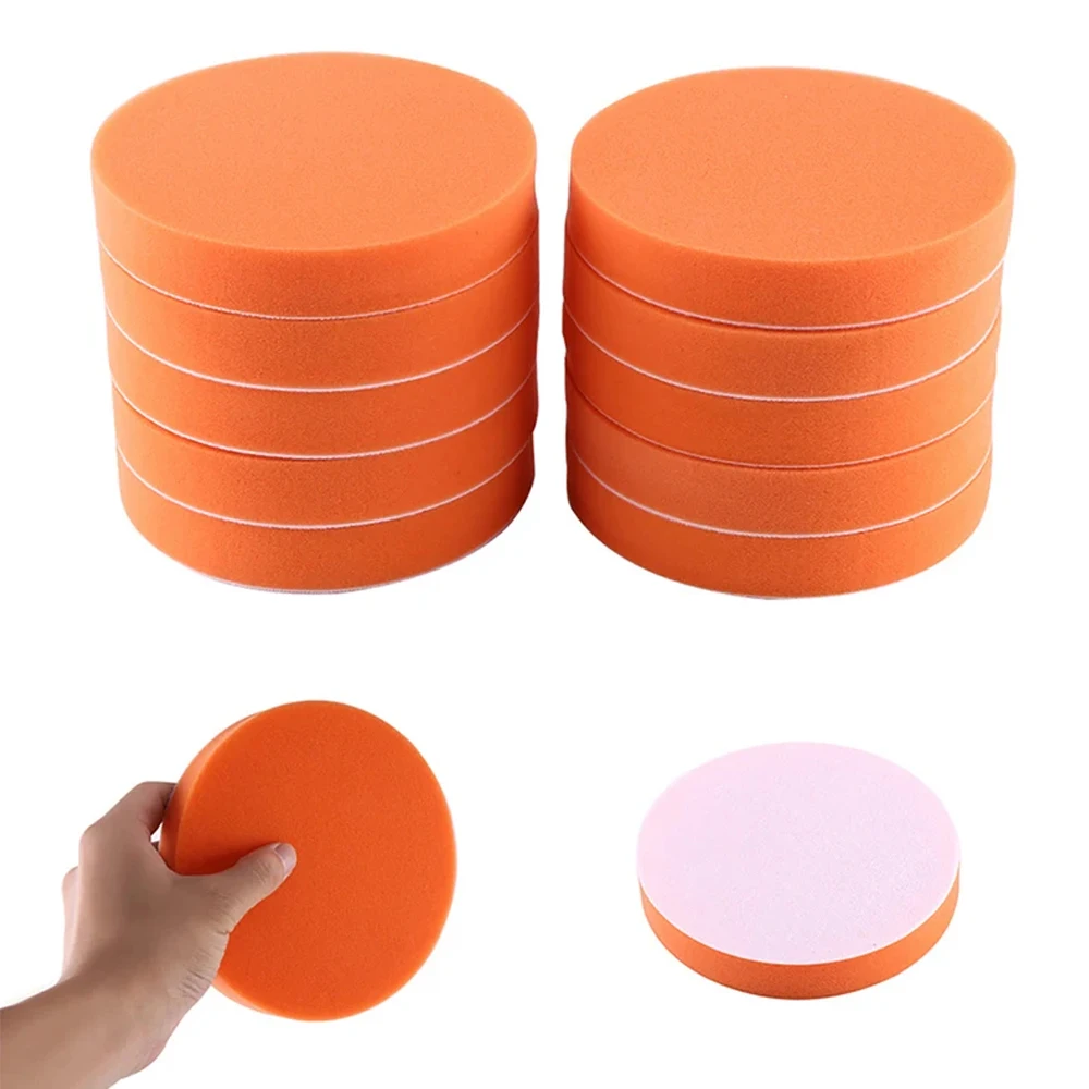 10PCS/Set 6" 150mm Car Polishing Pad Multi-functional Car Wash Cleaning Sponge Auto Clean Waxing Pad Polisher Buffer Tool