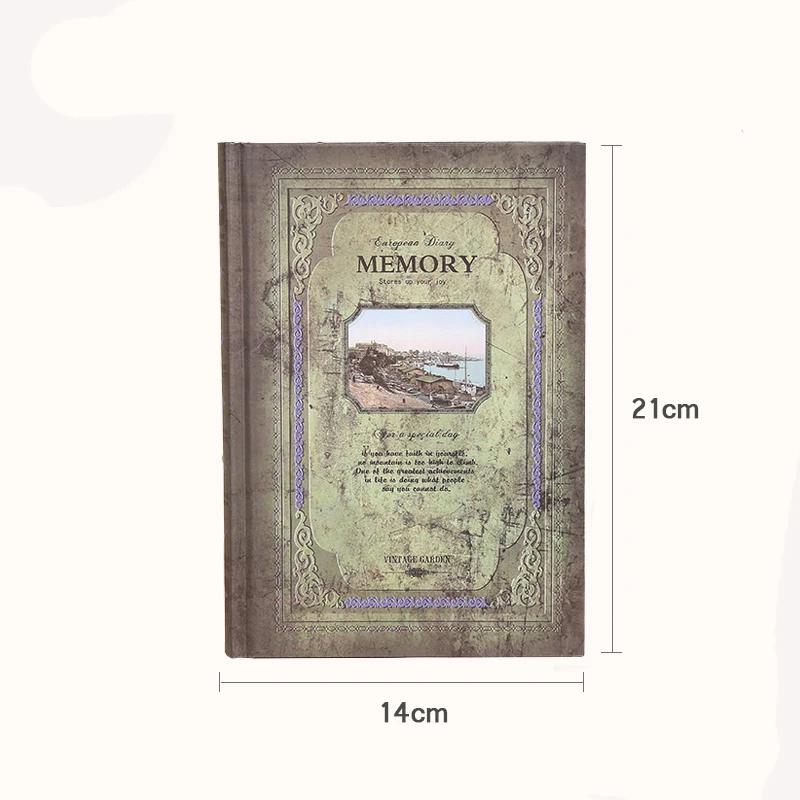 Notebook Hardbound para Trabalho de Escritório Empresarial Bloco Clássico Livro Velho Diário de Viagem Estilo Europeu Papelaria 100g - Imagem 4