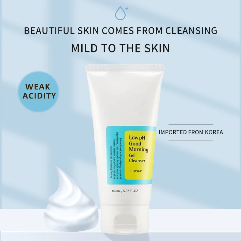 PTWOP Low PH 150ml Facial Cleanser Gentle Oil Control Moisturizing Face Wash Whitening Facial Foam Exfoliating Deep Remove 2