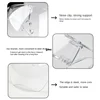 1 Pcs Full Face High-definition Transparent Anti Fog Anti Splash Protective Mask High Transparency Goggles Nail Art Tool 3