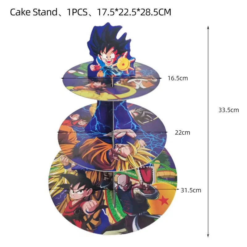 Decoraciones para fiestas de cumpleaños de Anime Dragon Ball Z, vajilla para fiestas temáticas de Goku, vasos de papel, platos, máscaras, globos, suministros para decoración para niños