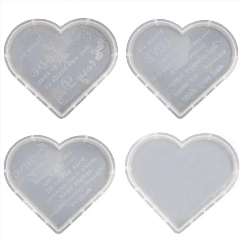 

Форма для подставки в форме сердца, форма для подставки в форме сердца из смолы, искусство, глубокие и гибкие, большая геометрия, «сделай сам», формы для подстаканников, ковриков для Дня Святого Валентина, «сделай сам»