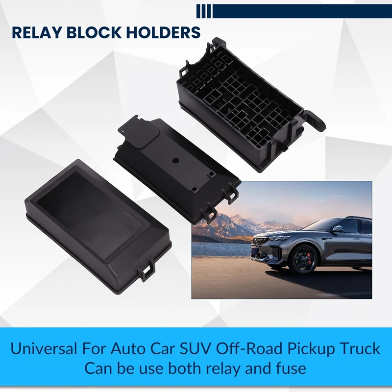 A30F-Fuse-Relay Box 5-Fuse Holders 6 Relay Block Holders Fuse-Block 12V Fuse-Box Car