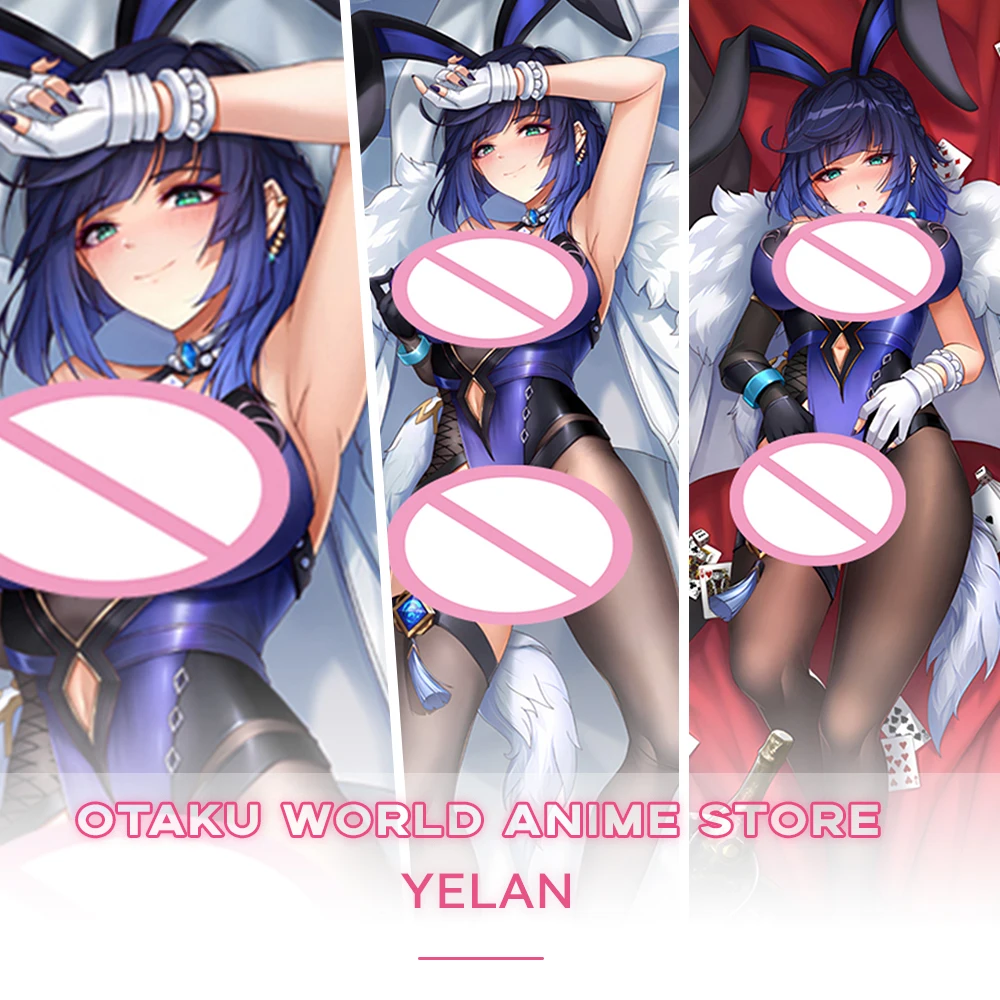 

Genshin Impact Yelan Dakimakura Anime Otaku 2-Side Printed Waifu Decor Hugging Body Pillow Case Cushion Bedding Pillows Cover