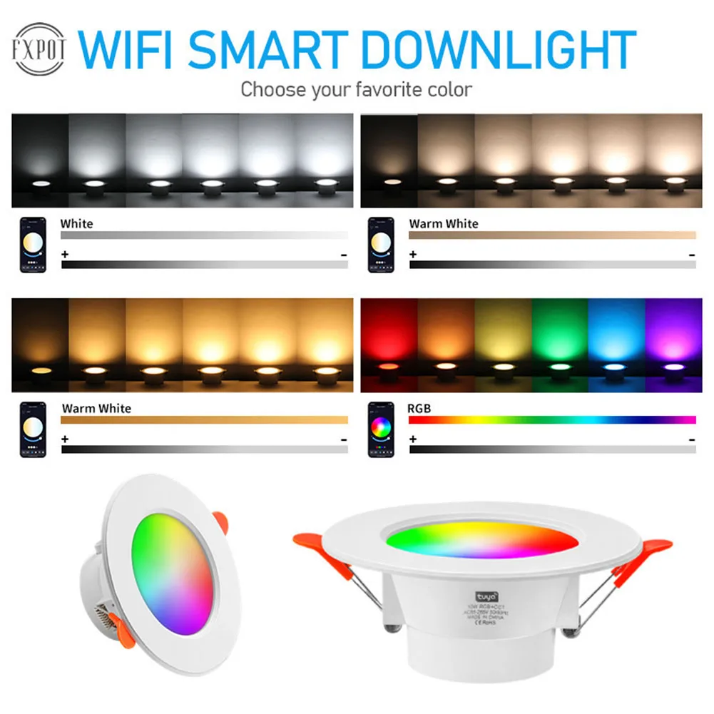    ٿƮ ƮƮ RGB LED ,  ȣȯ ,   GB + CW + WW Ʈ , 10/15W, 1-10 