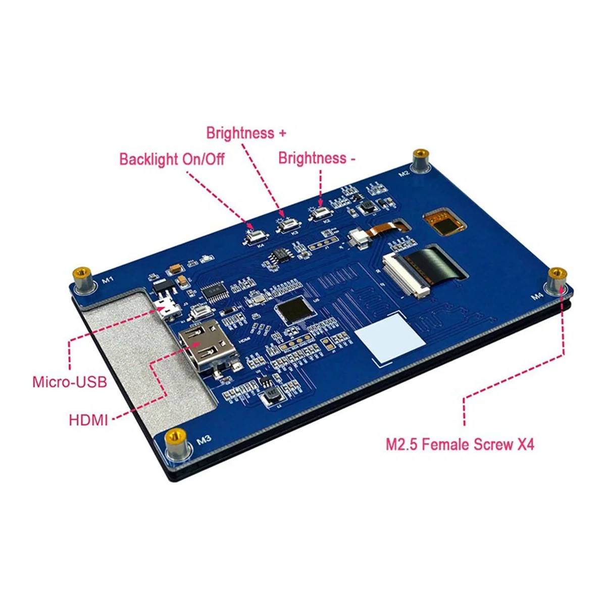 IPS HDMI ȣȯ HD  ÷  ġ ũ,   3B, 3B +, 4B  ̿, 5 ġ 1280X720