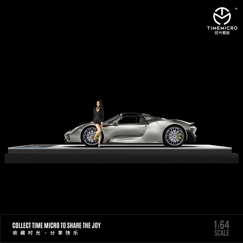 TimeMicro 1:64 918 Spyder Liquid Silver/Matte black/Tiffany Blue