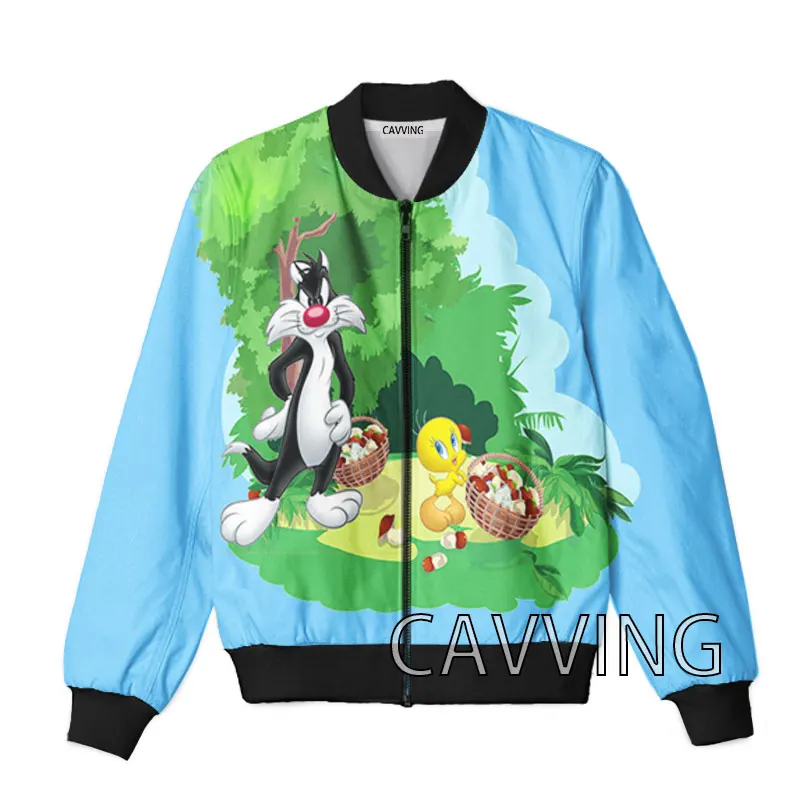 CAVVING 3D Printed  Cartoon Bird  Zipper Bomber Jackets Men Overcoat Mens Coat Zip Up Jackets for Women/Men 3