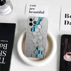 Luxury Honeycomb Cube Cyberpunk Phone Case - iPhone 13 Pro (Z1)