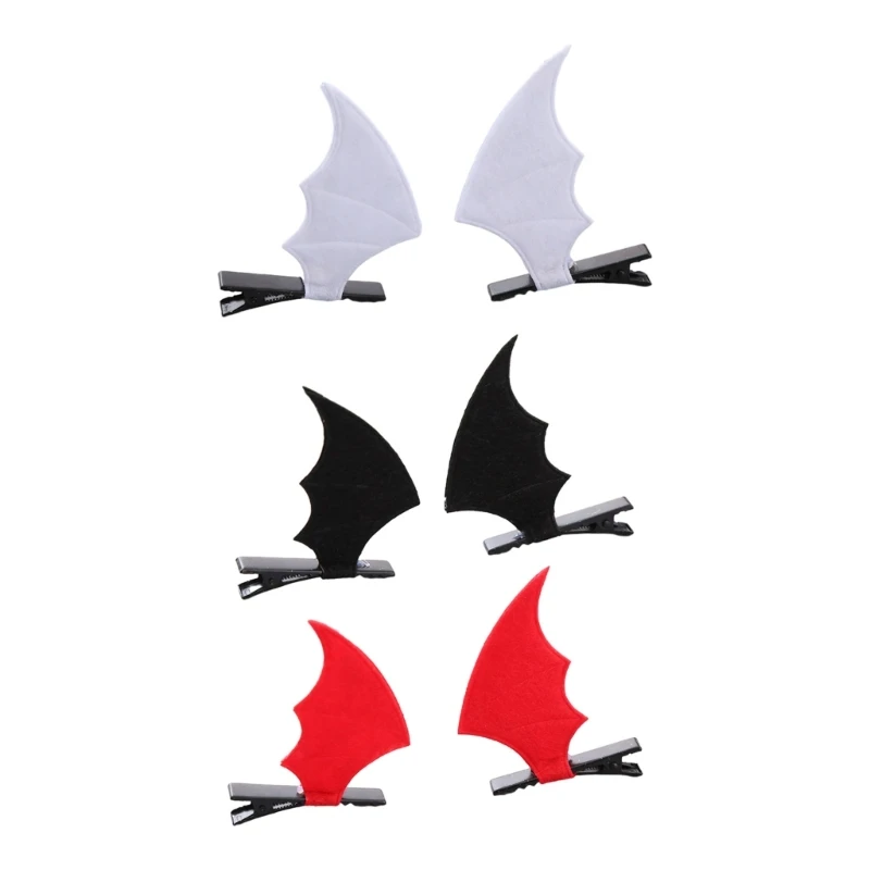 

A2ES Hot Girls Hair Clip Duckbill Bat Wing Hair Barrettes for Teens Halloween